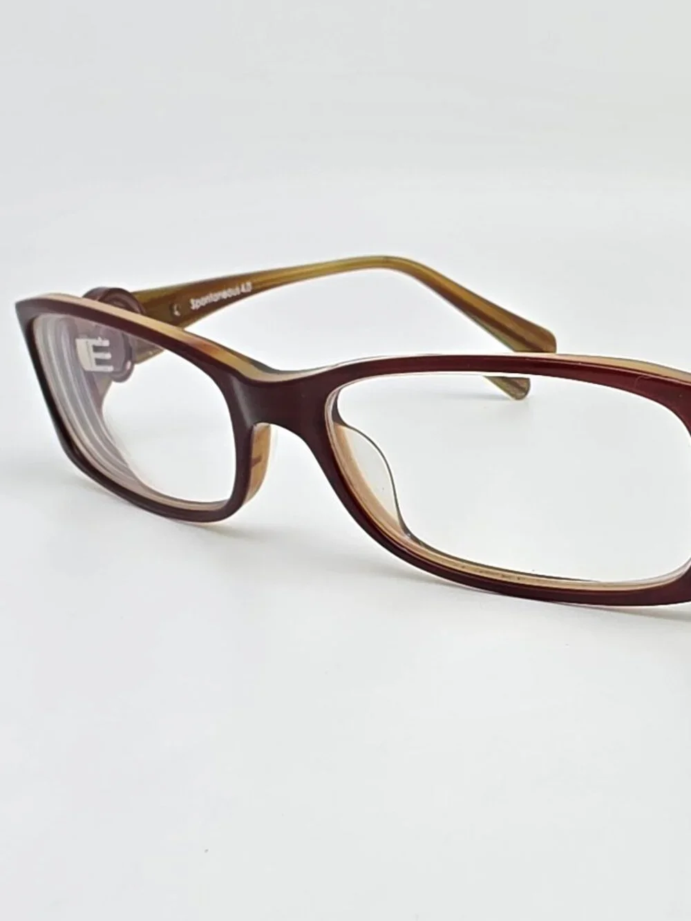 Oakley 22-090 Spontaneous 4.0 Striped Plum Polished Brown Eyeglasses Frame 51mm